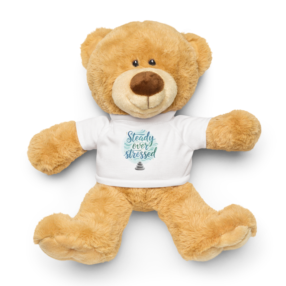 Steady Over Stressed Comfort Teddy Bear – Anxiety-Soothing Plush Gift