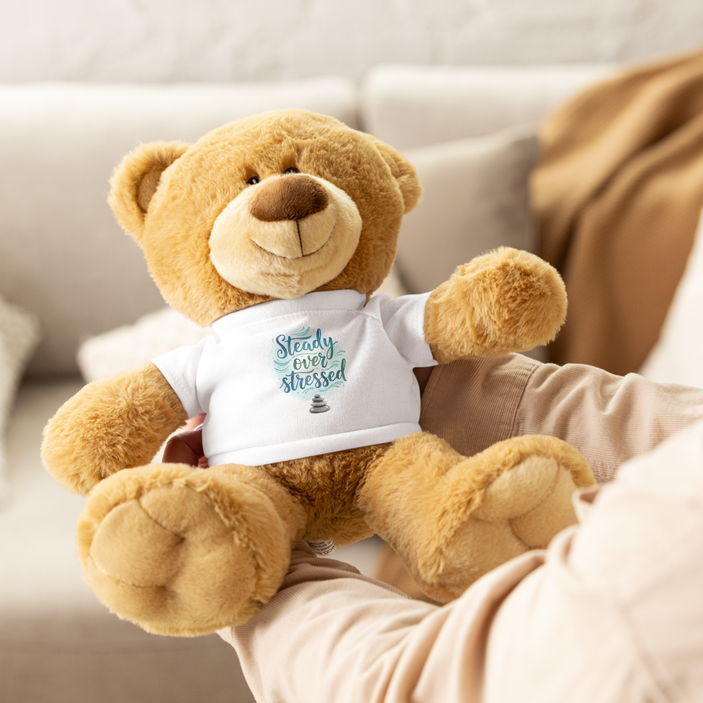 Steady Over Stressed Comfort Teddy Bear – Anxiety-Soothing Plush Gift