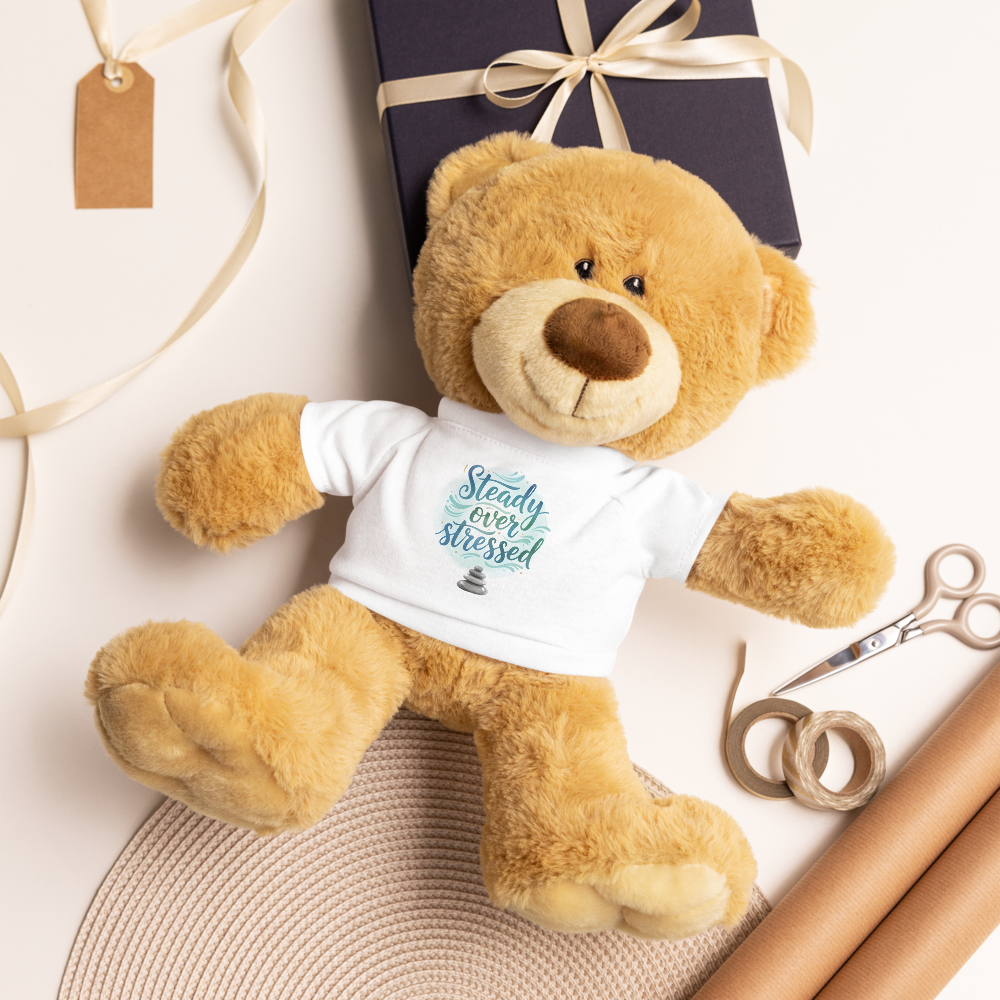Steady Over Stressed Comfort Teddy Bear – Anxiety-Soothing Plush Gift