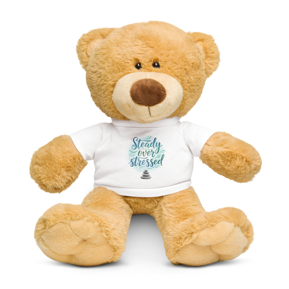 Steady Over Stressed Comfort Teddy Bear – Anxiety-Soothing Plush Gift