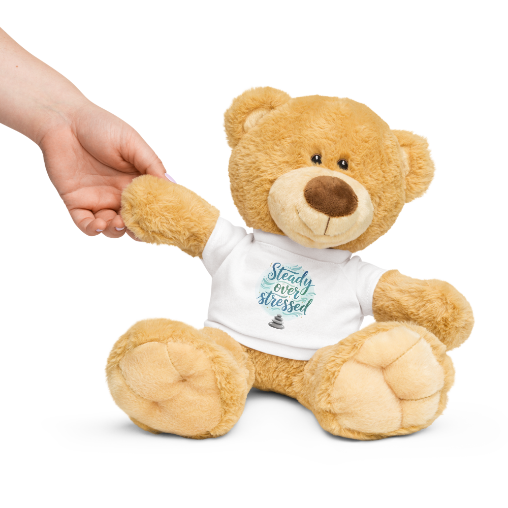 Steady Over Stressed Comfort Teddy Bear – Anxiety-Soothing Plush Gift